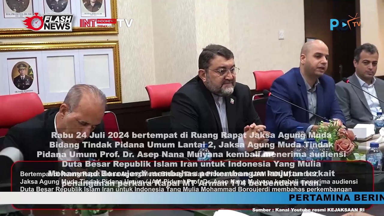 Jaksa Agung Muda Kembali Menerima Audiensi Dari Kedubes Islam Iran