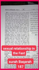 Sexual relationship in the Fast