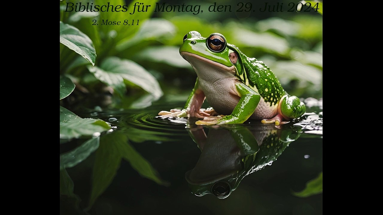 Biblisches für Montag, den 29. Juli 2024 zu 2. Mose 8,11