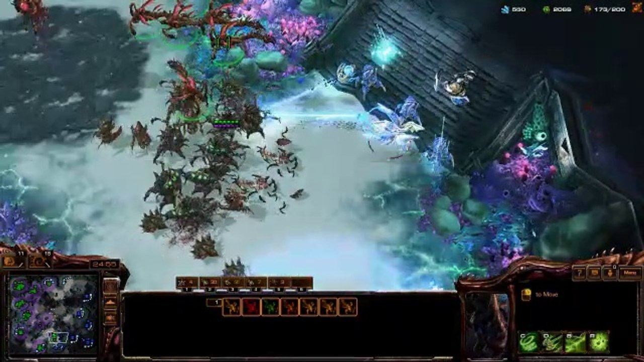 [StarCraft 2] No.0227 -- Great-Level ZERG player fights A.I., LOSS [Baneling Nest Day]