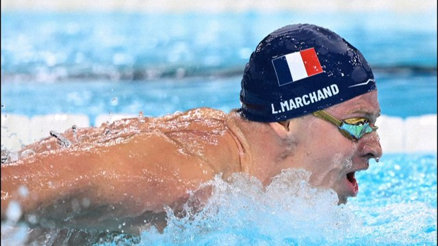 Natation : Léon Marchand se pare d'or sur 400m quatre nages