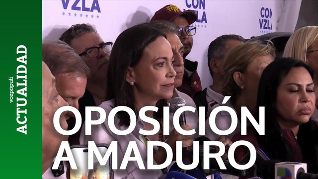 María Corina Machado, la líder opositora de Venezuela, insta a la Fuerza Armada a hacer respetar la soberanía popular