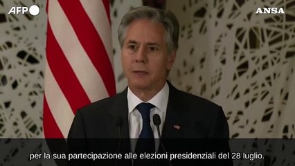 Venezuela, Blinken: "Seri dubbi sui risultati del voto"