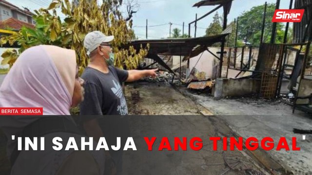 Mangsa kebakaran Kampung Manjoi tinggal sehelai sepinggang