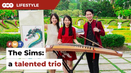 The Sims: a trio of traditional Chinese musicians and artists