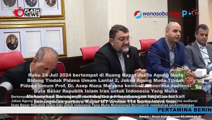 Jaksa Agung Muda Tindak Pidana Umum Kembali Menerima Audiensi Dari Kedubes Islam Iran