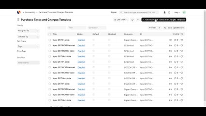 How to configure Sales and Purchase Taxes in ERPNext