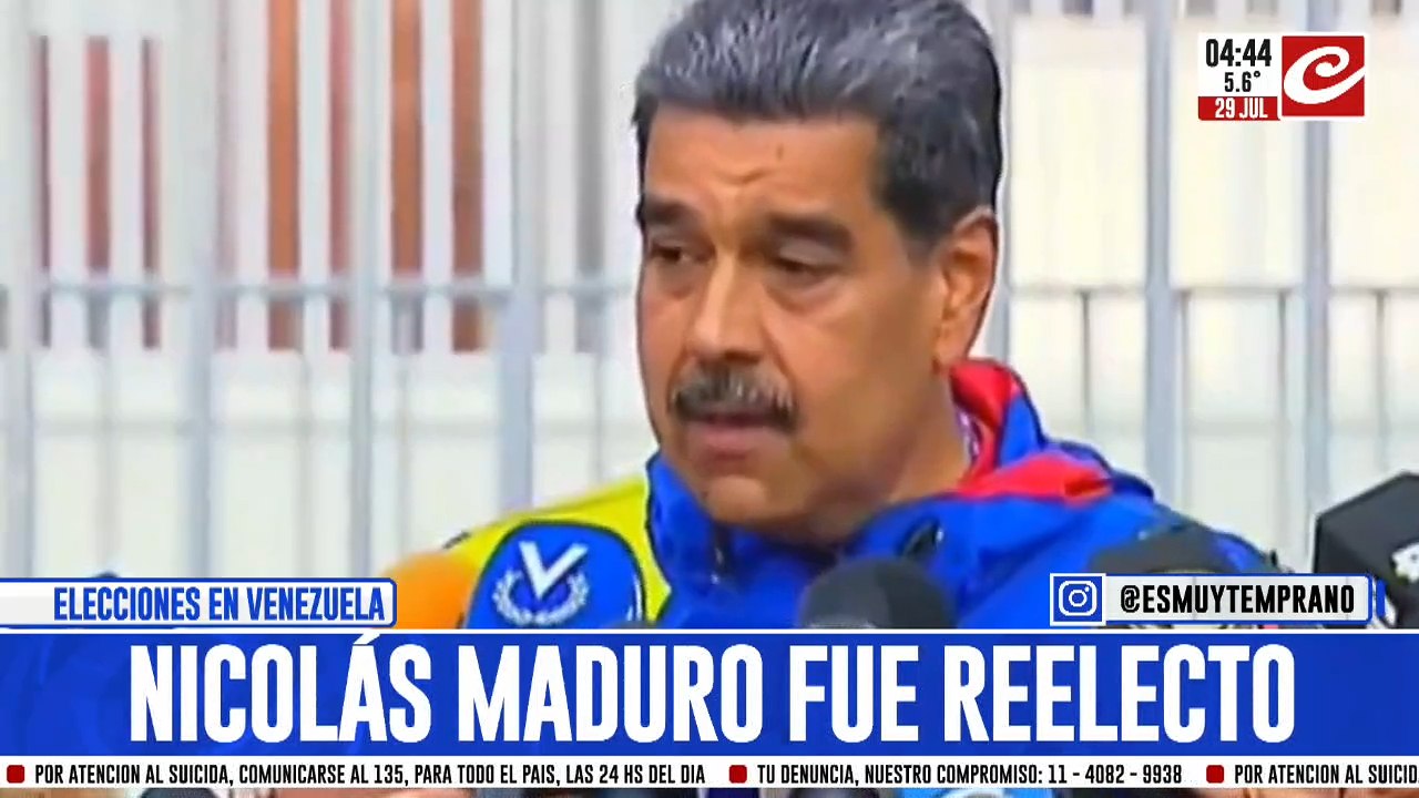 Elecciones en Venezuela: Nicolás Maduro logró la reelección con el 51% de los votos