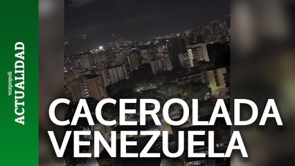 Cacerolada en Caracas para protestar contra Maduro
