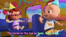 Wheels on the Birthday Bus Song!  Happy Birthday JJ!  - CoComelon Nursery Rhymes & Kids Songs