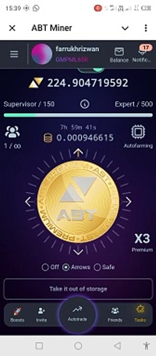 29 July ABT MINER COMBO. arrow direction combo.