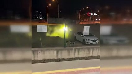 Bursa’da dakikalarca drift attı! O anlar kamerada