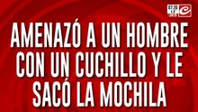 Lo registraron en vivó cuando amenazó con un cuchillo y robó: fue detenido
