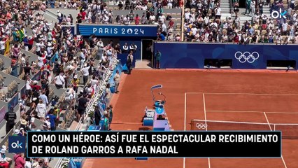 Como un héroe: así fue el espectacular recibimiento de Roland Garros a Rafa Nadal