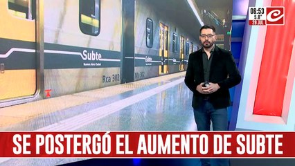 Atención: el aumento en la tarifa de subte se postergó hasta octubre
