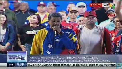 Maduro le habló directamente a Milei tras ganar las presidenciales