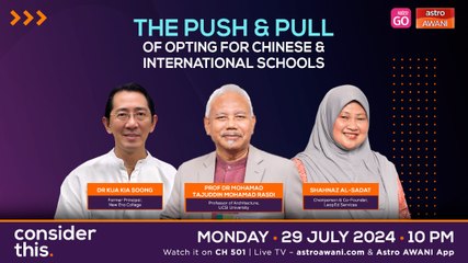 Consider This: Push & Pull (Part 3): Of Opting for Chinese & International Schools
