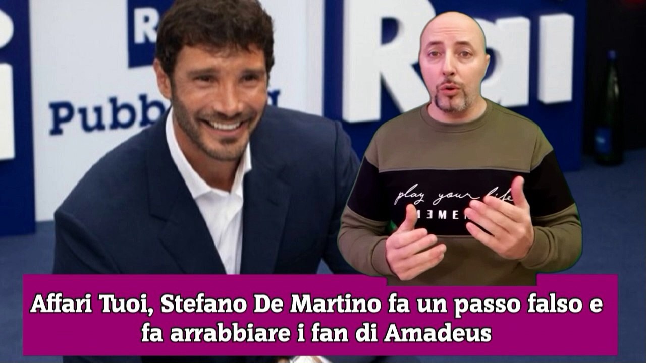 Affari Tuoi, Stefano De Martino fa un passo falso e  fa arrabbiare i fan di Amadeus
