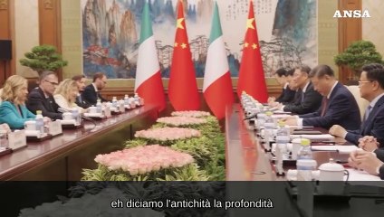 Meloni a Xi: "Cina fondamentale per la stabilita' e la pace"