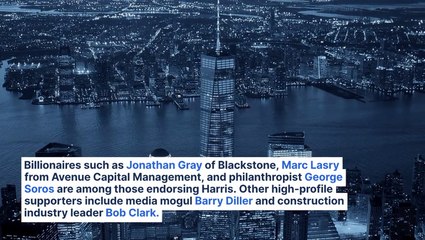 Here Are All The Wall Street Titans Backing Kamala Harris's Presidential Bid So Far