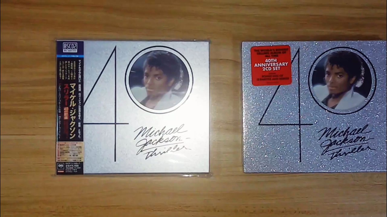 Thriller 40th anniversary album,Japanese version&US version.Michael Jackson.