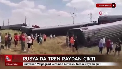 Rusya’da tren raydan çıktı