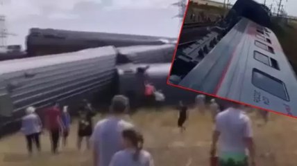 Rusya’da yolcu treninin raydan çıkması soncu yaklaşık 140 kişi yaralandı