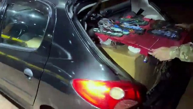 PRF confirma que vendedor de chinelos transportava 204 quilos de maconha