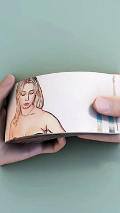 Mom turned her head and slapped - Flipbook _Creativity _Flipbook _funny