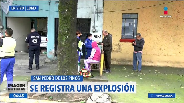 Se registra explosión en la Col. San Pedro de los Pinos, alcaldía Benito Juárez, CDMX