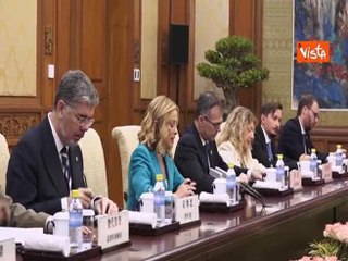 Meloni a Xi: "Mantenere il canale di dialogo aperto 700 anni fa da Marco Polo"