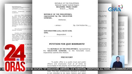 24 Oras: (Part 2) Petisyon para ipawalang-bisa ang proklamasyon kay Mayor Guo; mga paaralang di nakasabay sa pasukan; masustansyang "emergency food" mula Baguio, atbp.