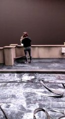 Recreación de la cubierta de un edificio para 'Las niñas de Cristal'