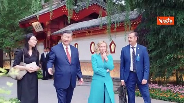 Meloni vede Xi a Pechino, focus su Ucraina e Medio Oriente. Le immagini