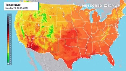 Extreme heat in the central south