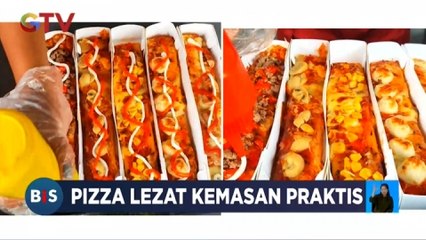 Pizza Unik dengan Kemasan Praktis untuk Pembeli