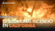 Cinco mil bomberos luchan contra el descomunal incendio en California