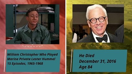 Gomer Pyle USMC TV Series Cast Then And Now 2024 - trimmed