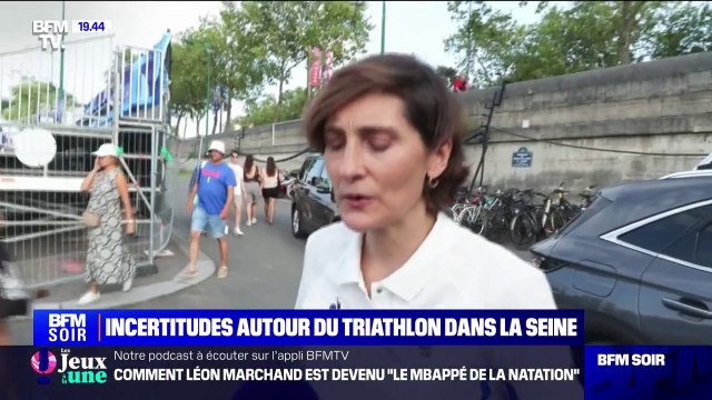 Pas d'inquiétude : Amélie Oudéa-Castéra évoque les résultats des prélèvements des eaux de la Seine en prévision de l'épreuve de triathlon masculin