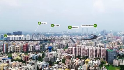 Town Square Srijan Realty - 3 & 4 BHK Luxury Apartments  New Town, Kolkata