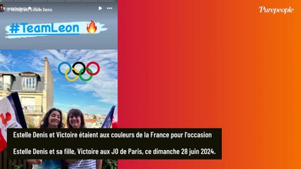 Estelle Denis avec sa fille Victoire, son sosie qui a pour papa Raymond Domenech : elles ont vécu un moment historique aux JO de Paris !