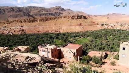 Une vue panoramique sur oasis Toudgha au Maroc