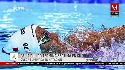 Mexicana Celia Pulido queda eliminada en natación