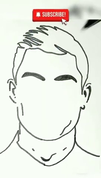 Ronaldo  How to Draw Cristiano Ronaldo #shorts #ronaldo #cristianoronaldo
