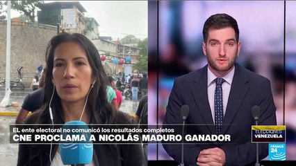 Informe desde Caracas: protestas en la capital en rechazo a la proclamación de victoria de Maduro
