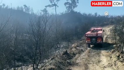 Çanakkale'de Orman Yangınına Müdahale Devam Ediyor