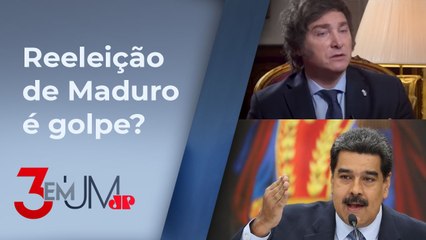 Milei sobre eleições na Venezuela: “Argentina não reconhecerá outra fraude”