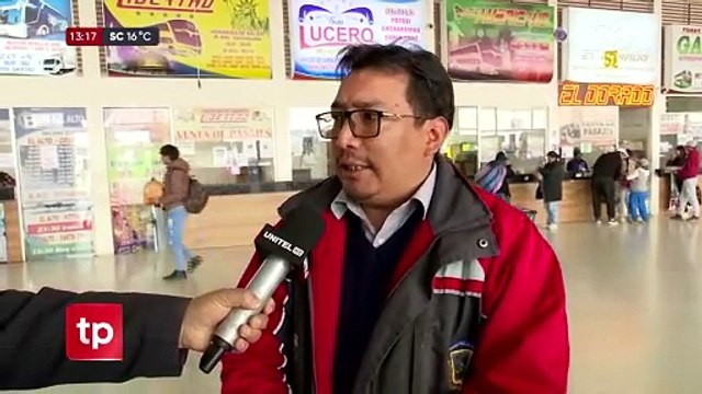 Terminal de buses de La Paz y El Alto permite salidas condicionadas por bloqueo en la carretera La Paz - Oruro