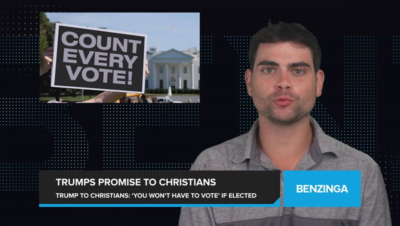 Trump Tells Christian Voters They 'Won't Have to Vote Anymore' If He's Elected, Vows to Protect Religious Freedoms