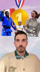 8 médailles en 24h, 16 au total, la France explose tous les compteurs aux JO 2024